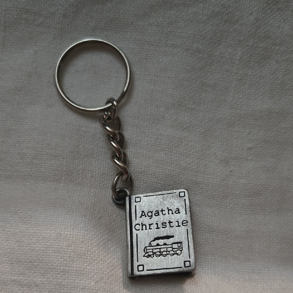Agatha Christie Book Keychain